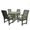 Highwood Usa Lehigh 5pc Round Outdoor Patio Furniture Dining Set AD-DNL48-EUC - alternate 1